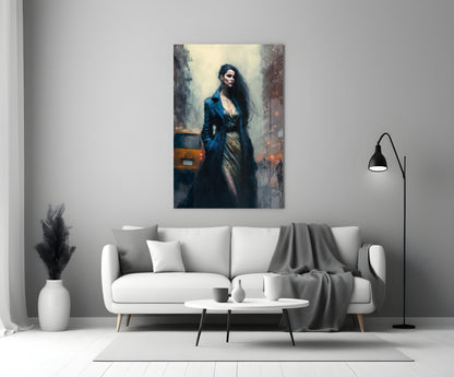 Stand Womanly Glass Wall Art || Designer Collection