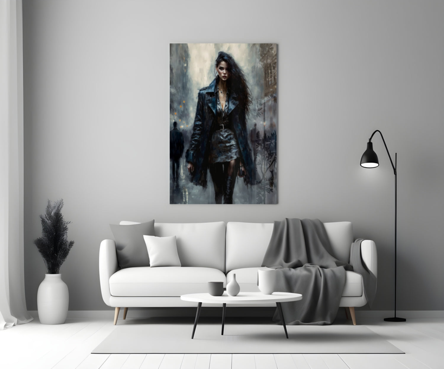 Walk Womanly Glass Wall Art || Designers Collection