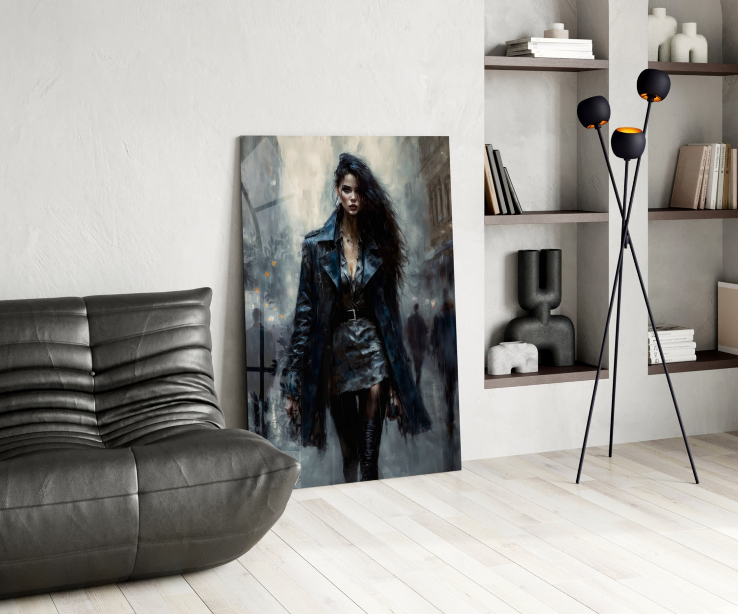 Walk Womanly Glass Wall Art || Designers Collection