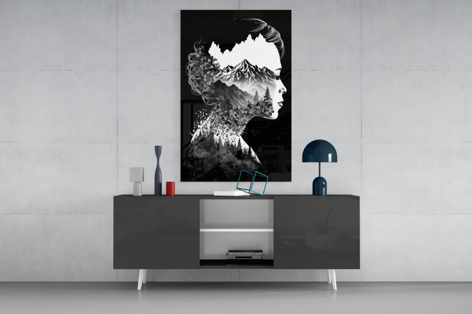 Forest in my Mind Glass Wall Art || Designer Collection