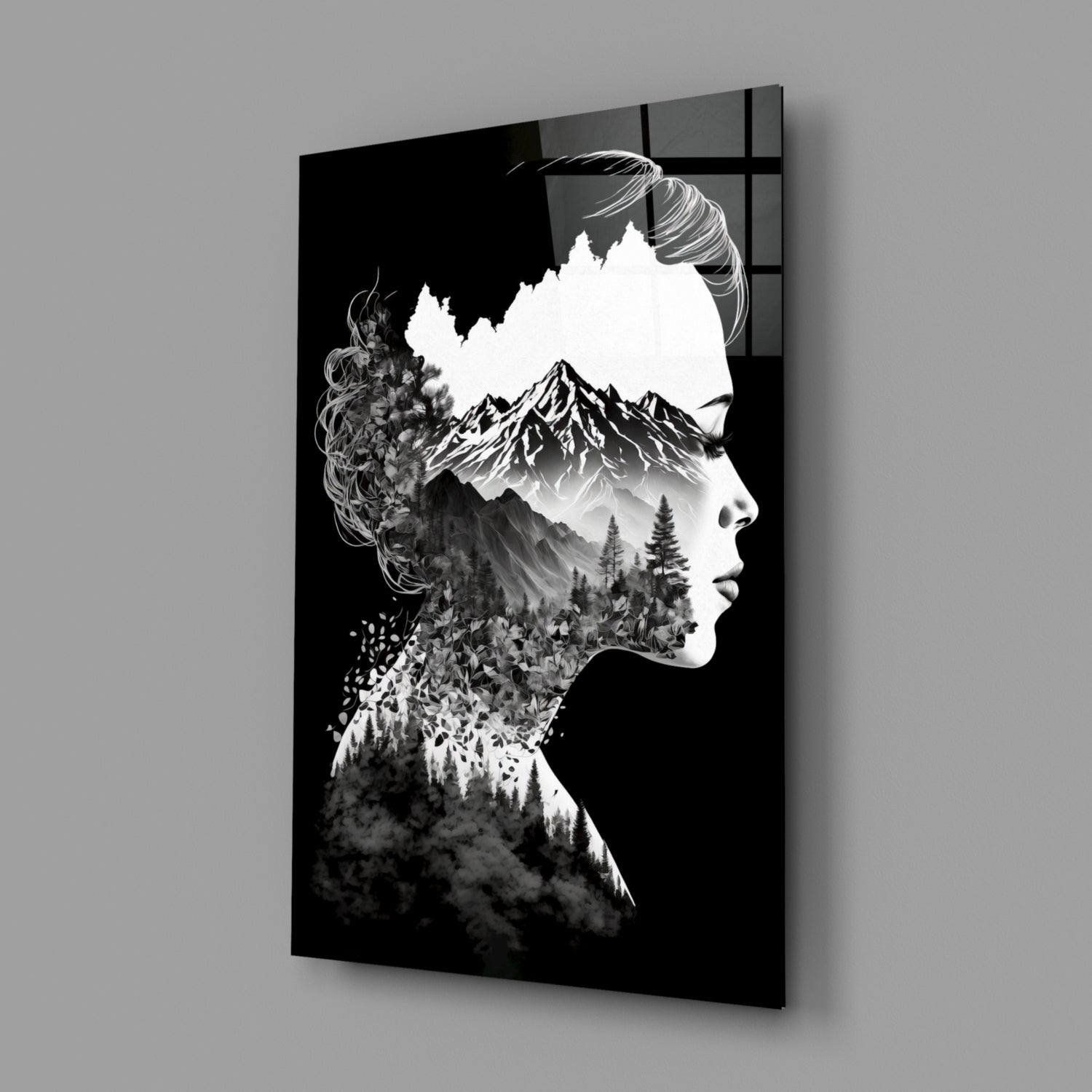 Forest in my Mind Glass Wall Art || Designer Collection