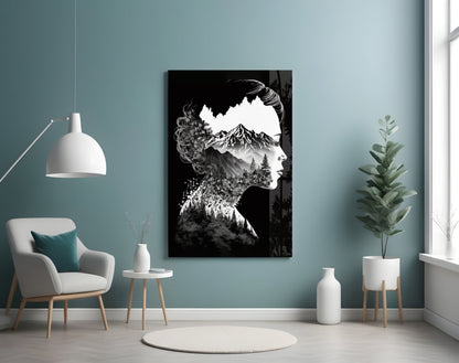 Forest in my Mind Glass Wall Art || Designer Collection