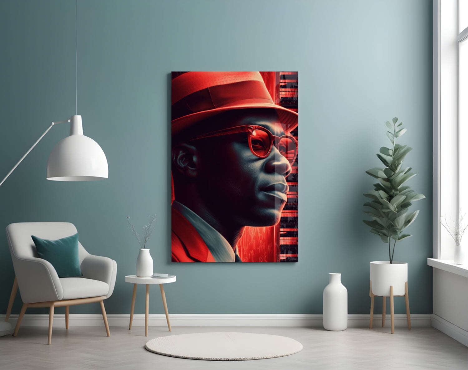 Jazz  Glass Wall Art || Designer Collection