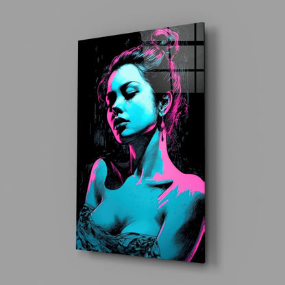 Girl Glass Wall Art || Designer Collection