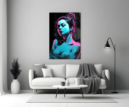 Girl Glass Wall Art || Designer Collection