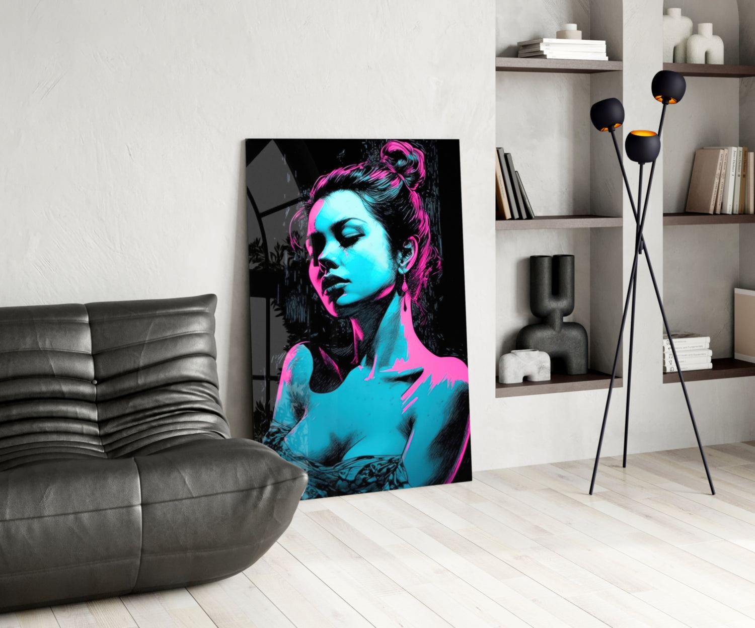 Girl Glass Wall Art || Designer Collection