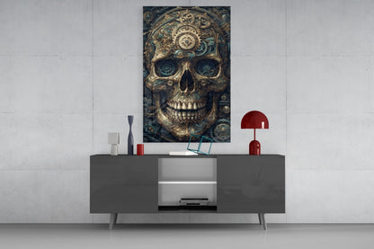 The Skull Glass Wall Art || Designer Collection