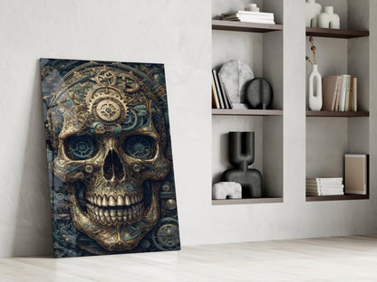 The Skull Glass Wall Art || Designer Collection