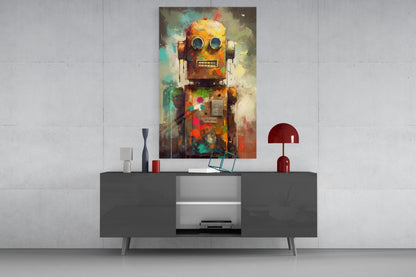 Robocute Glass Wall Art || Designer Collection