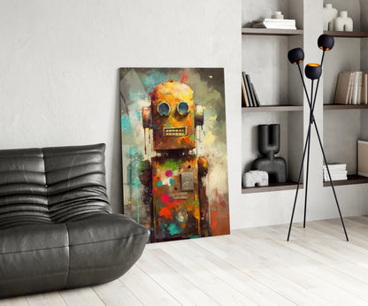 Robocute Glass Wall Art || Designer Collection