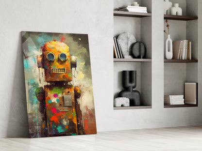 Robocute Glass Wall Art || Designer Collection