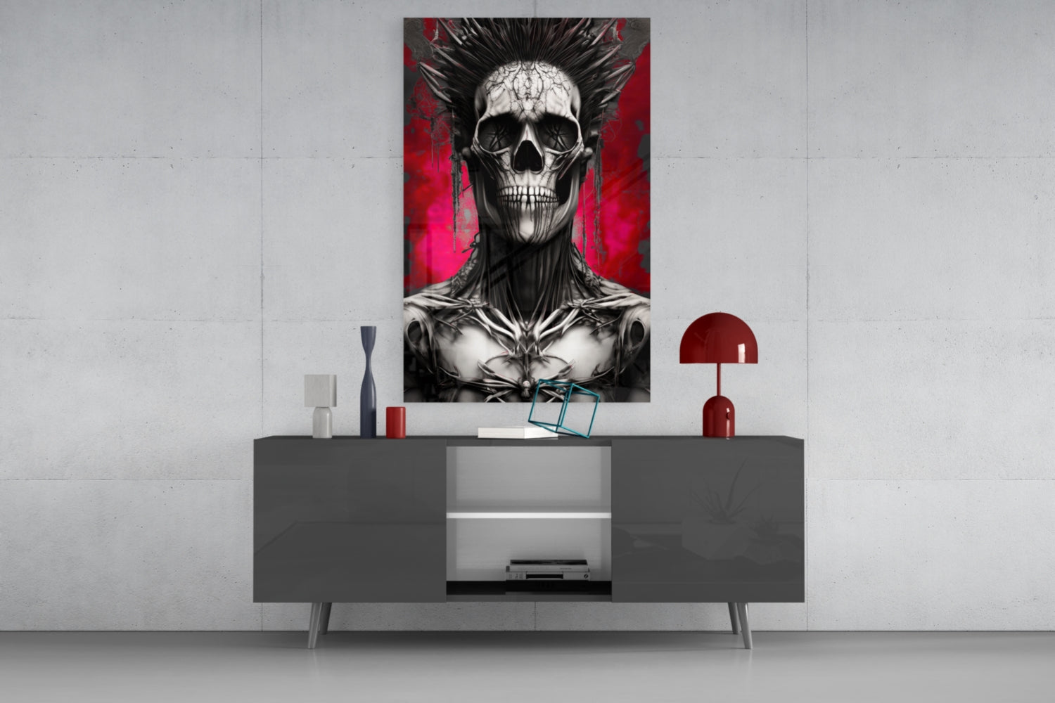 Warrior Glass Wall Art || Designer&