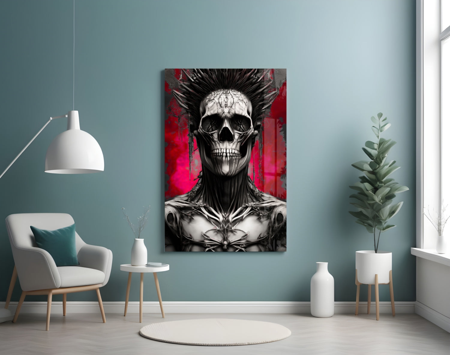 Warrior Glass Wall Art || Designer&