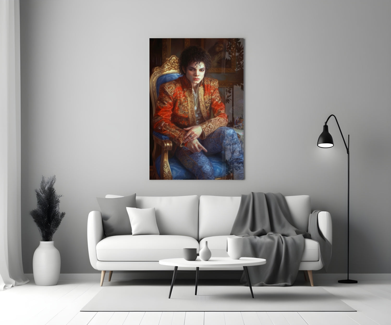 Moonwalk Pop Dancer  Glass Wall Art || Designer Collection