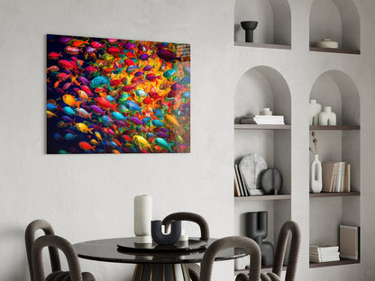 Fish World Glass Wall Art || Designer Collection