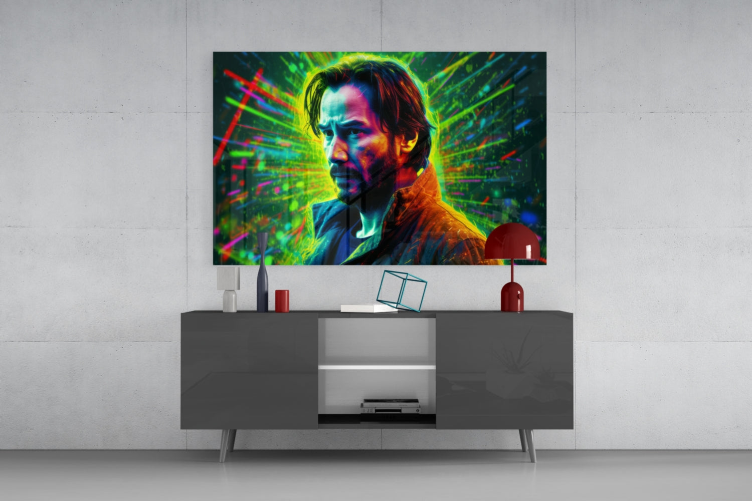 Modern Movie Star Portrait Glass Wall Art || Designer Collection