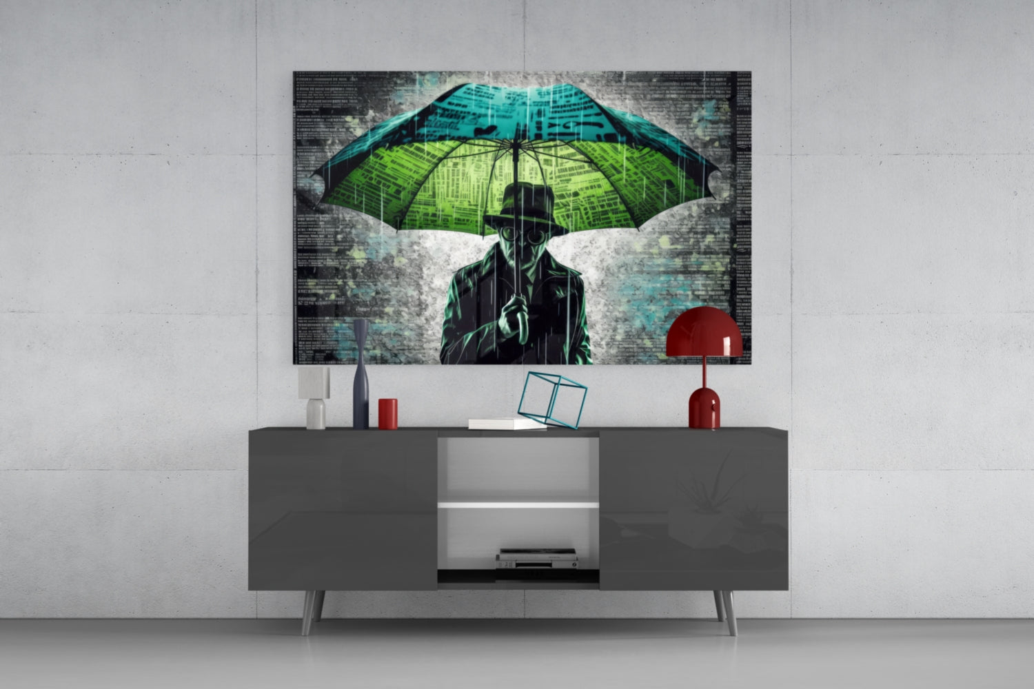 Rain of Answers Glass Wall Art || Designer Collection