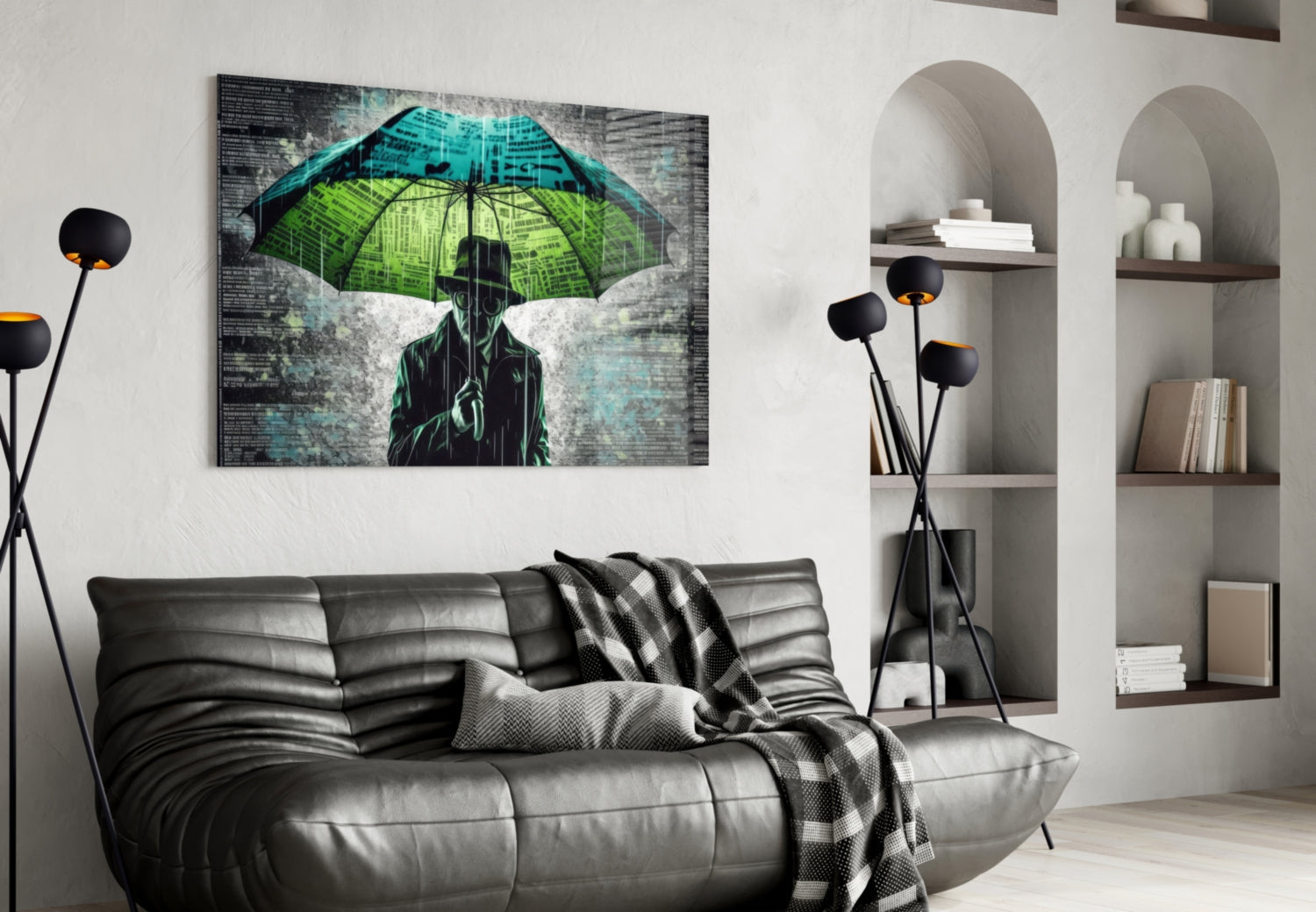 Rain of Answers Glass Wall Art || Designer Collection