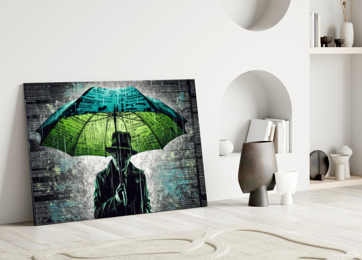 Rain of Answers Glass Wall Art || Designer Collection