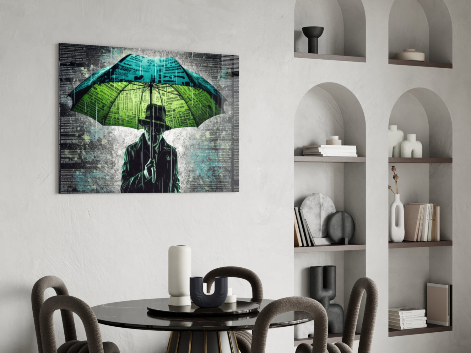 Rain of Answers Glass Wall Art || Designer Collection