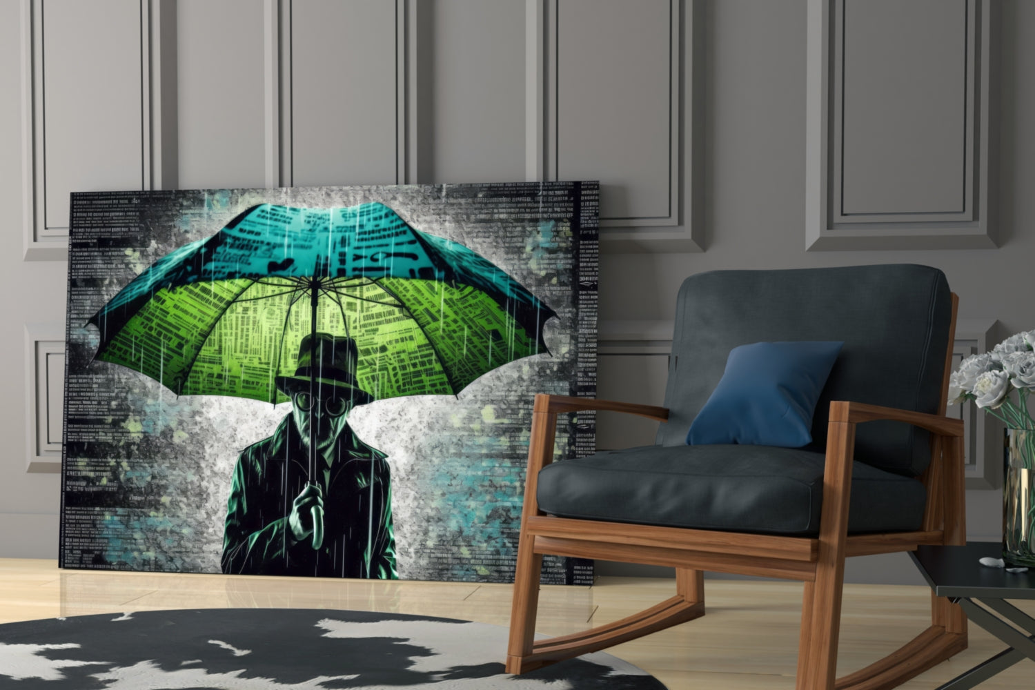 Rain of Answers Glass Wall Art || Designer Collection