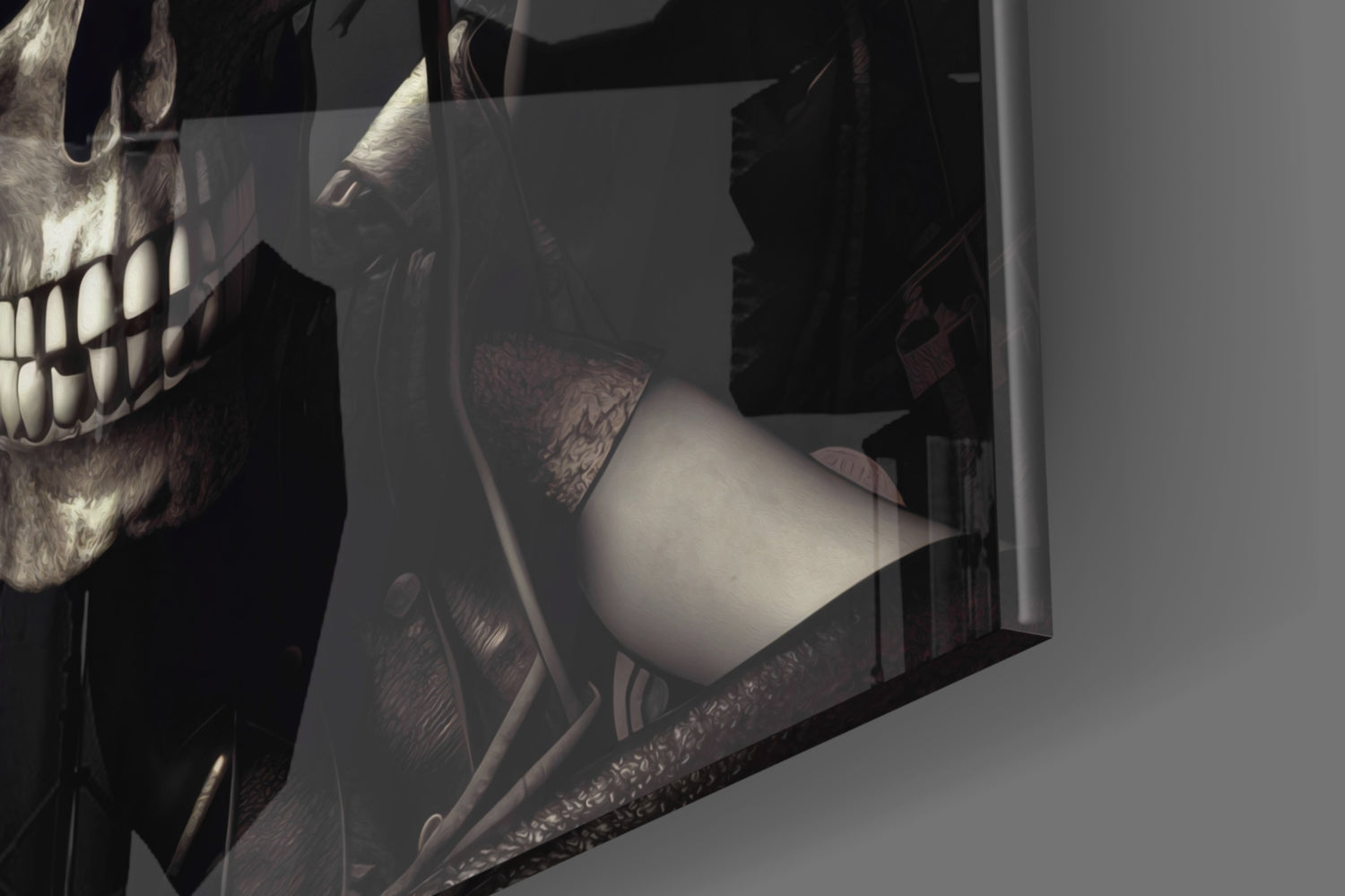 Skull Party Glass Wall Art || Designer&