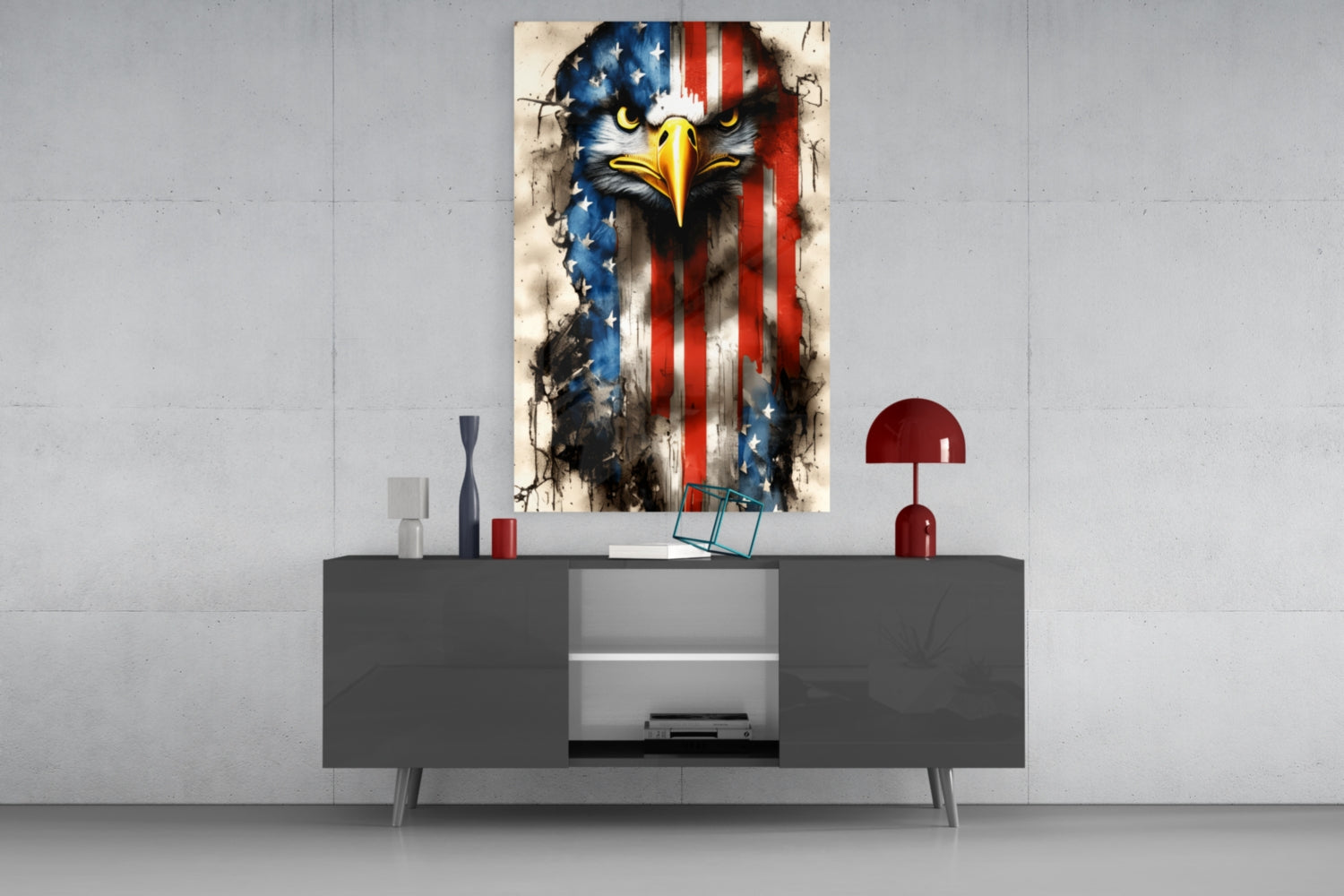 American Eagle Glass Wall Art || Designer Collection