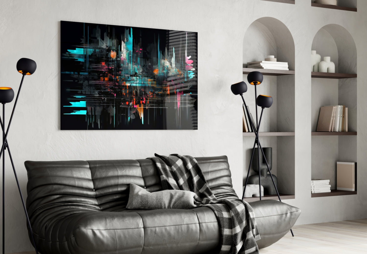 Color Sticks Glass Wall Art || Designers Collection