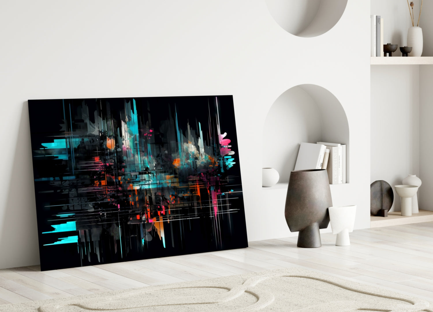 Color Sticks Glass Wall Art || Designers Collection