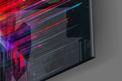 Shadow of Color Sticks Glass Wall Art || Designer Collection