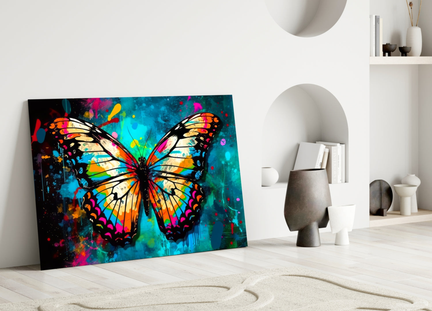 Butterfly Glass Wall Art || Designer Collection