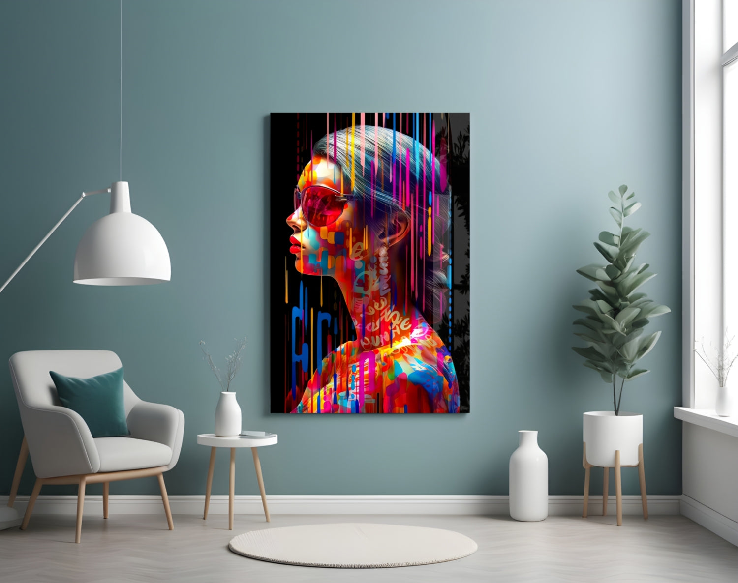 Beauty in Colors Glass Wall Art || Designer Collection