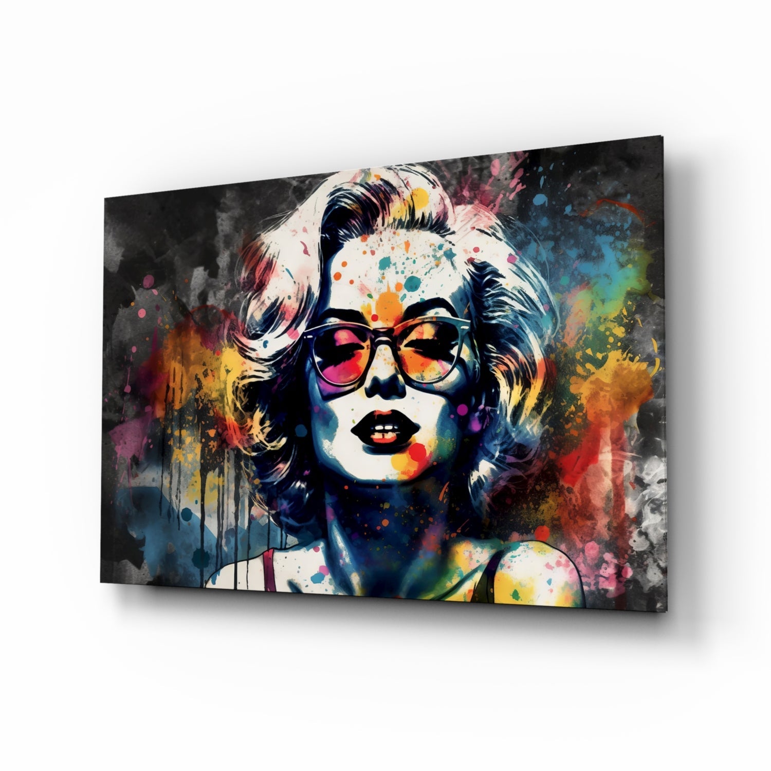 Retro Screen Siren Glass Wall Art || Designer Collection