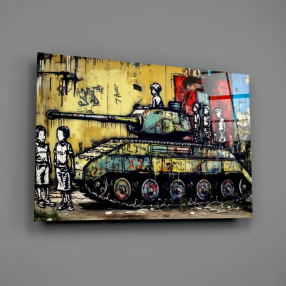 Children of War Glass Wall Art || Designer Collection