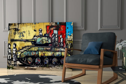 Children of War Glass Wall Art || Designer Collection