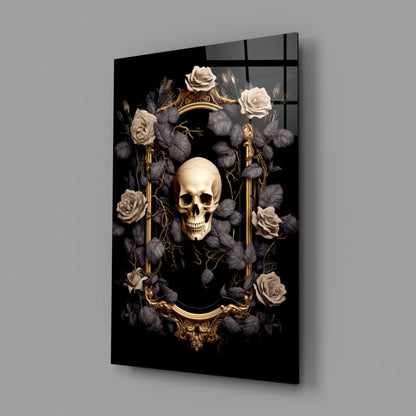 Skull Portrait Glass Wall Art || Designer Collection