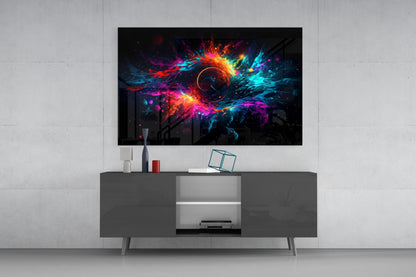 Colorful Hole Glass Wall Art || Designer Collection