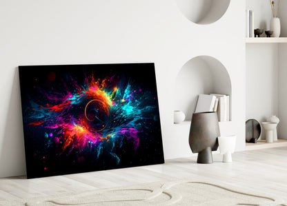 Colorful Hole Glass Wall Art || Designer Collection