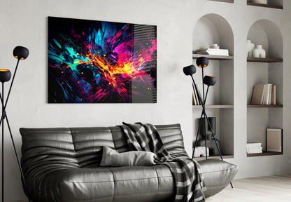 Color Bang Glass Wall Art || Designer Collection