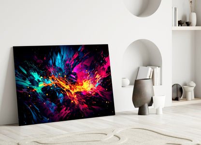 Color Bang Glass Wall Art || Designer Collection