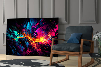 Color Bang Glass Wall Art || Designer Collection