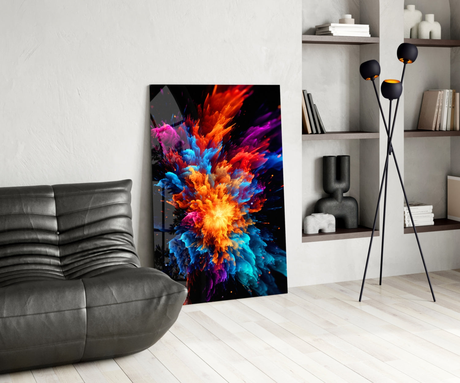 Color Flower Glass Wall Art || Designer Collection
