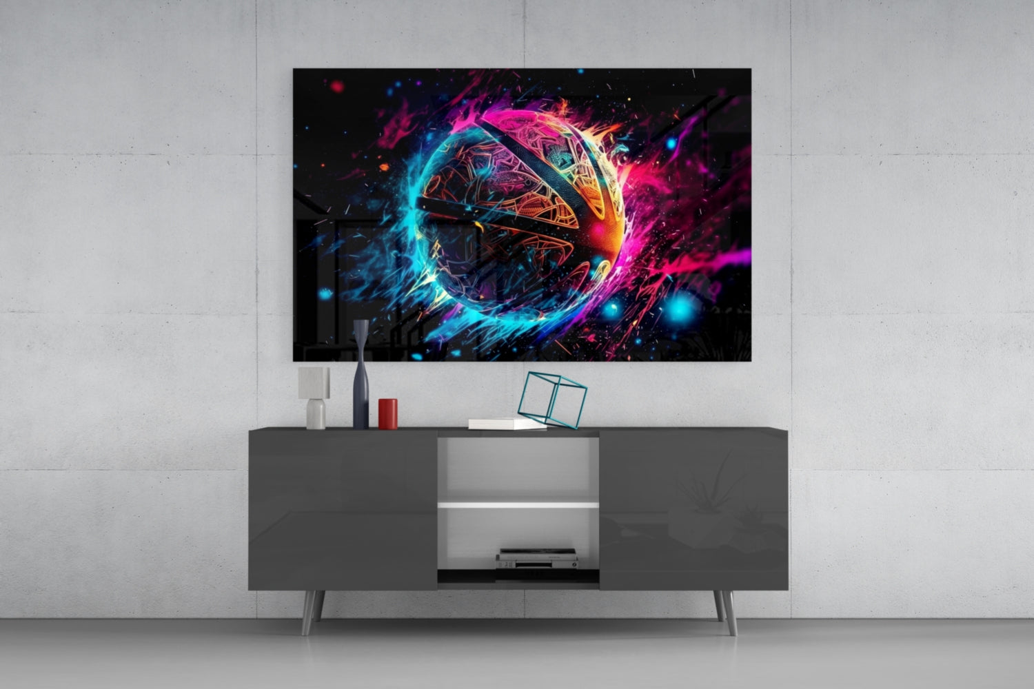 Fireball Glass Wall Art || Designer Collection