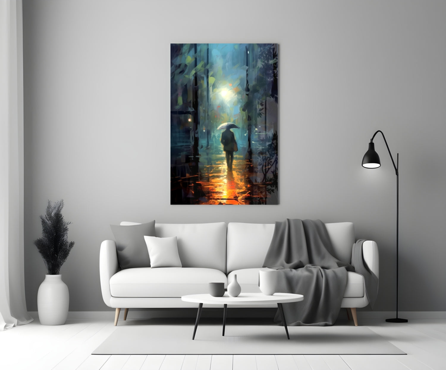 Alone Glass Wall Art || Designer Collection