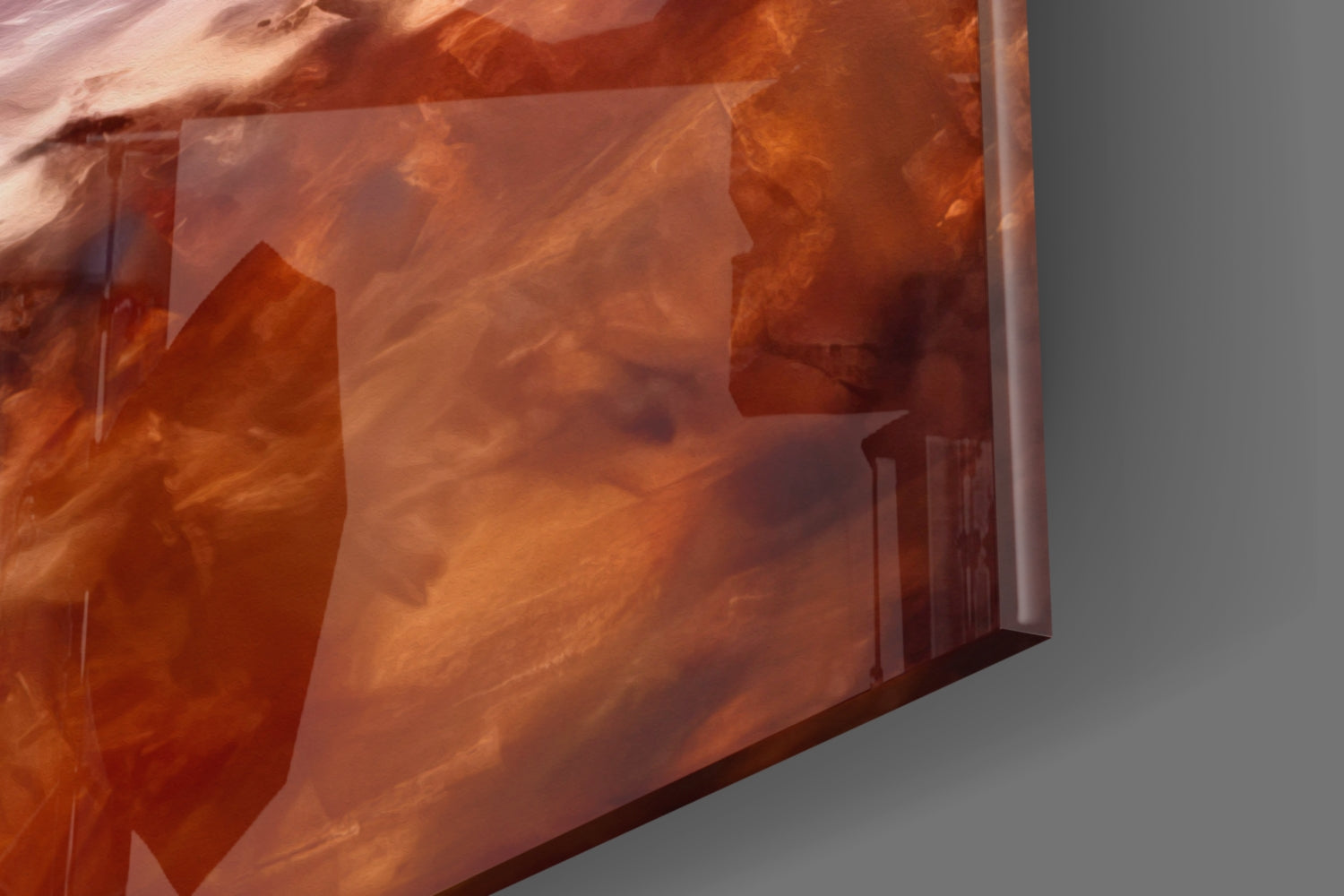Beach Walk Glass Wall Art || Designer Collection