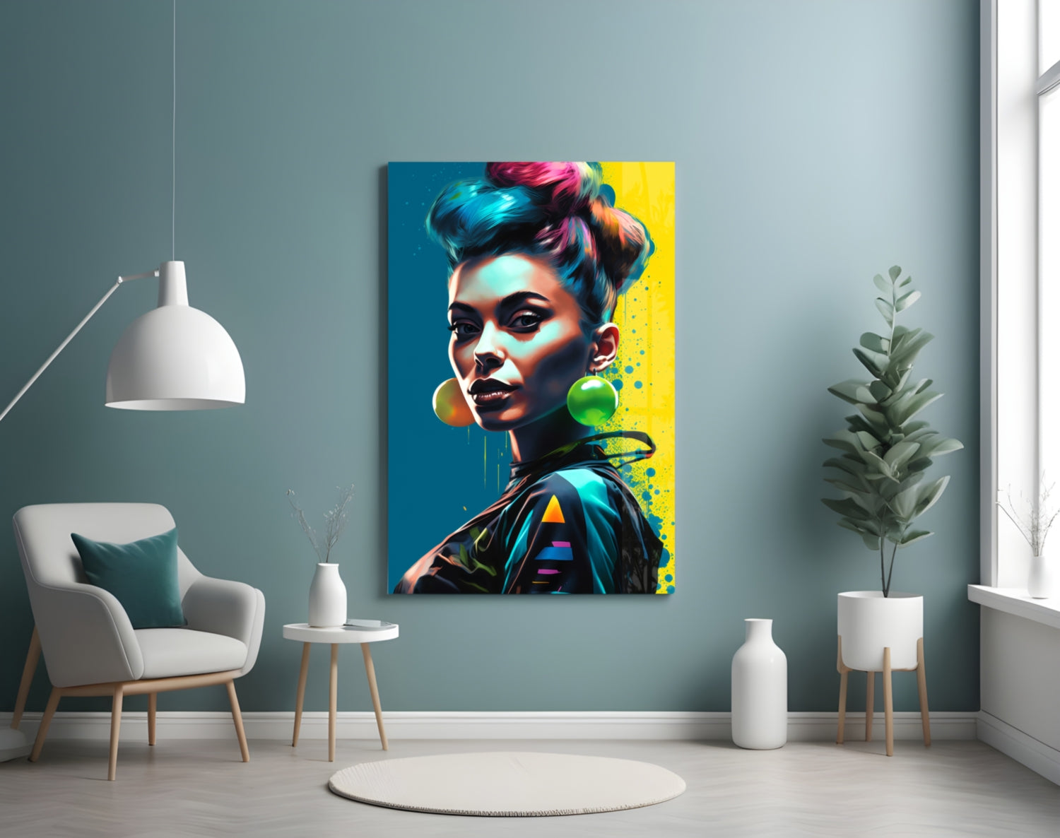 Earrings Glass Wall Art || Designer Collection