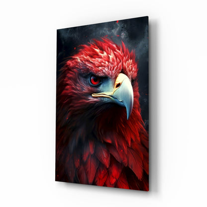 Red Eagle Glass Wall Art|| Designer&