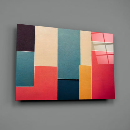 Rectangles  Glass Wall Art|| Designer&