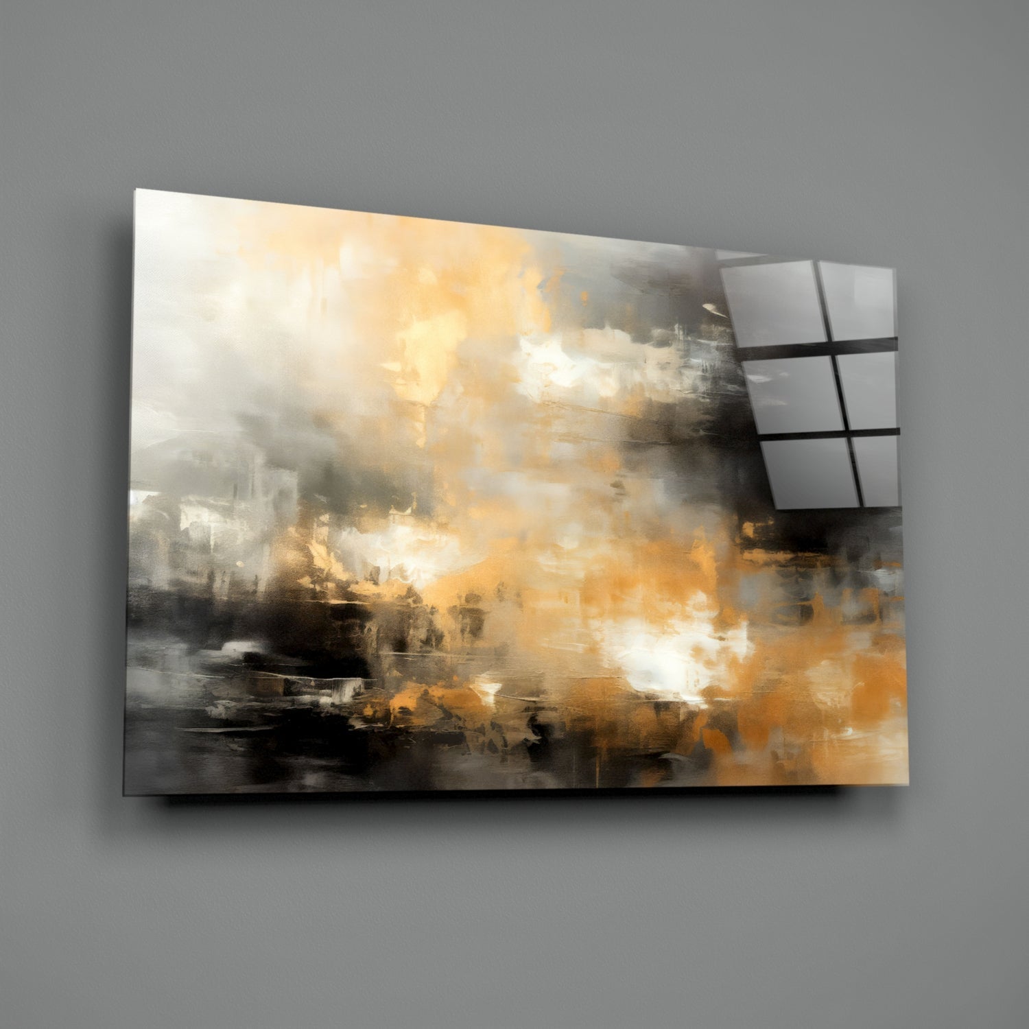 Abstract Glass Wall Art|| Designer&