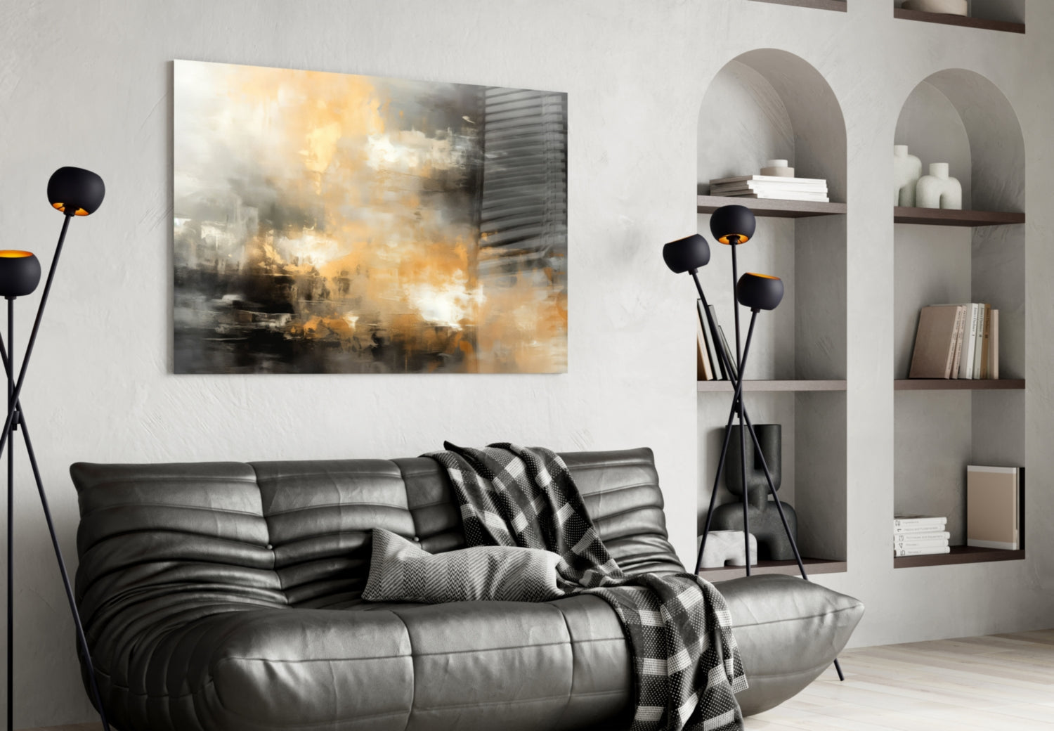 Abstract Glass Wall Art|| Designer&